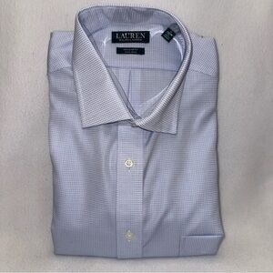 NWT Lauren by Ralph Lauren Men’s Long Sleeve Button Up Collard Shirt. Size XL.